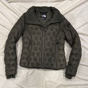 The North Face Women's Dark Green Down Jacket-size S
